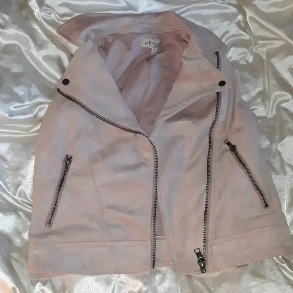 Philosophy Dusty Rose Vegan Suede Moto Ves… - Picture 8 of 8